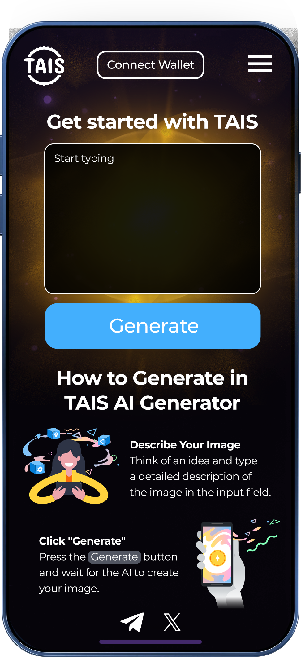 TAIS AI Generator Interface